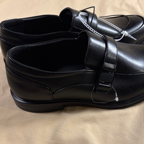 Perry Ellis Portfolio Ultra Foam Men\'s Black Leather Buckle‎ Loafers Dress Shoes main image 7